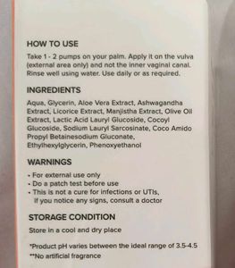 Nua Gentle Intimate Wash