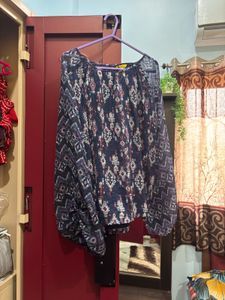 Boho Print Long Sleeve Top