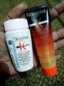 KERASTASE hair serum and shampoo
