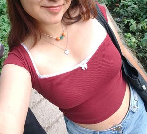 Burgundy Lace Trim Crop Top