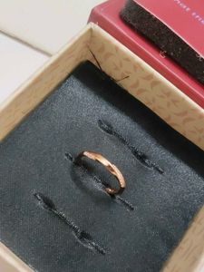 Rose Gold Diamond Ring 925 silver
