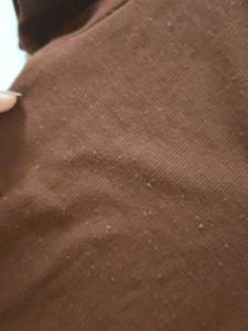 Brown V-Neck T-Shirt
