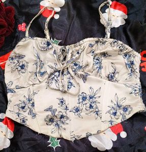 Cream Floral Corset 🦋🦋