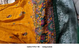 Elegant Yellow Printed joint sandha saree
