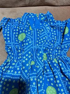 Blue Printed Dress