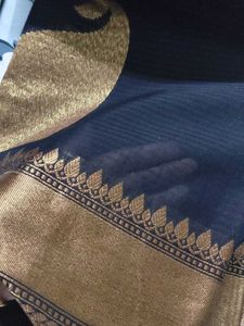 Black saree with blouse