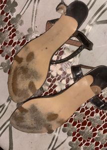 Elegant Black Ankle Strap Party Heels for Women