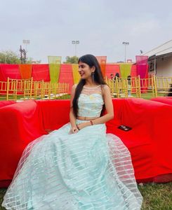 Elegant Blue Lehenga Choli Set
