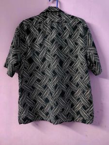 Men's Abstract Print Short Sleeve Shirt
