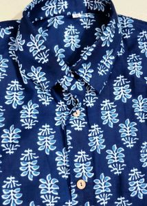 New Navy Blue Printed Co-ord Set