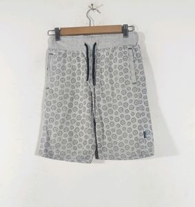 Grey With Print Shorts (Boy's)