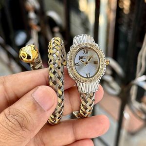 Just Cavalli Gold Snake Bangle Watch