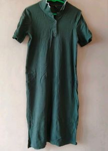 Stylish Green Polo Dress