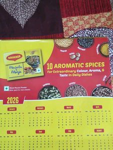 Maggi Masala Magic 2026 Calendar