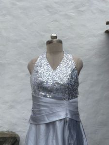 Elegant Sequin &amp; Silk Gown
