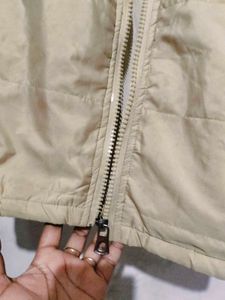Beige 'Ritik' Sleeveless Jacket