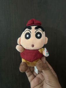 adorable Crayon Shin-chan Painter Plush Keychain