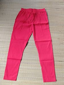 Red Colour Pencil Pant