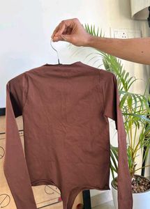 Never Used Bonkers Corner Basic Brown Top