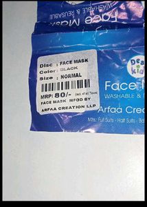 Washable N95 Face Mask with Breathing Valve