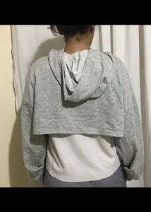 Light grey crop top