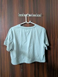 Mint green crop top