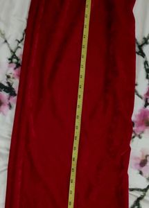 Magenta Leisure Wear Pyjamas In Velvet Fabric