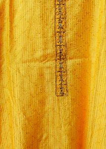 Yellow Embroidered Kurti