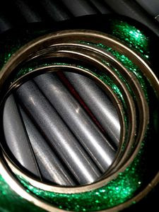 Sparkling Emerald Bangles