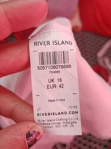 RIVER ISLAND Women's White Shirt With Slip
