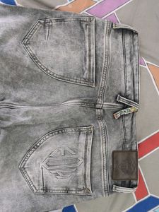 Original Ed Hardy Men's Grey Acid Wash Jeans