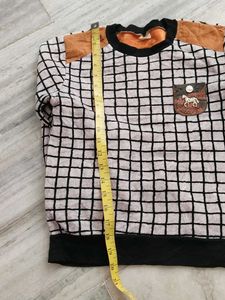 Vintage Style Plaid Sweatshirt