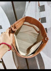 Stylish Brown Leather Tote Bag