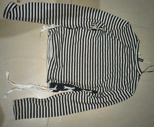 Striped Long Sleeve  Top