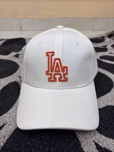 LA Dodgers White Baseball Cap