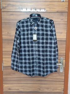 New Men's Checked Long Sleeve Shirt