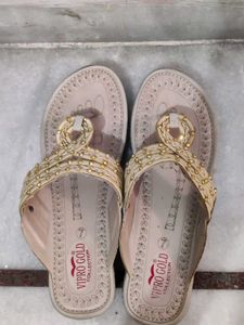 Elegant Beige Kolhapuri Sandals