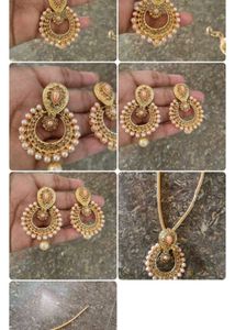 Elegant Pearl Necklace and Earring Set