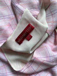Pink Plaid Midi Dress