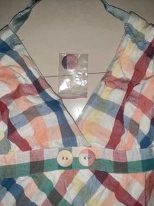 🌸 PROMOD Pastel Plaid Halter Dress – Chic 🌸