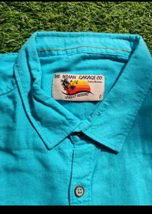 The Indian Garage Co. Blue Casual Shirt