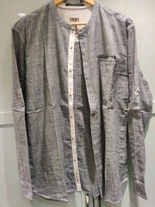 Dark Navy Blue And White Shirt