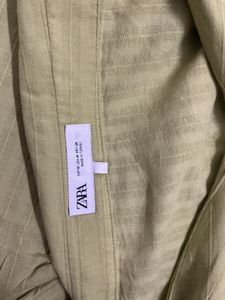 ZARA Lime Green Off-Shoulder Co-ord Set