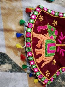 Boho Elephant Embroidered Sling Bag