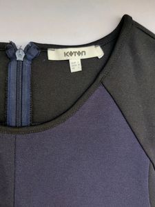 Navy blue &amp; black formal dress
