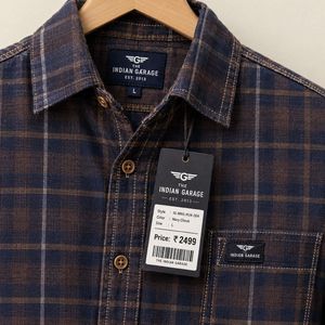 The Indian Garage Men's full sleeve Checked Shirt