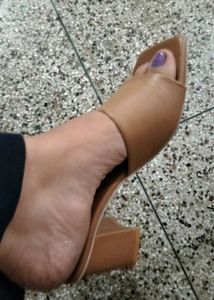 Nude Block Heels