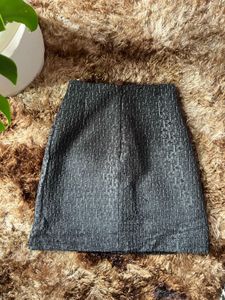 Designer Monogram Mini Skirt