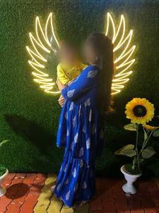 Elegant Blue Tiered Kurta