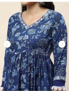 Floral Printed Kurta With Salwar And Dupatta